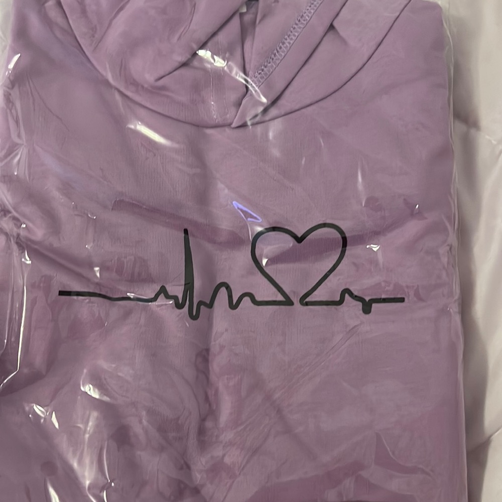 Girls heart print kangaroo set
